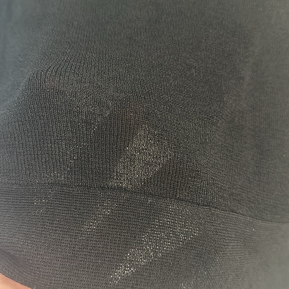 Eileen Fisher Black Open Front cropped Cardigan - Picture 4 of 4